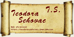 Teodora Šehovac vizit kartica